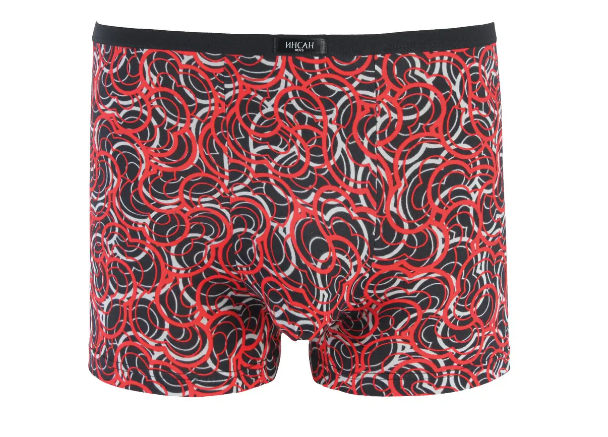 Мужские боксеры стрейчевые Бамбук Indena Insung L р. 44 2 шт. Красный (INS-18641)