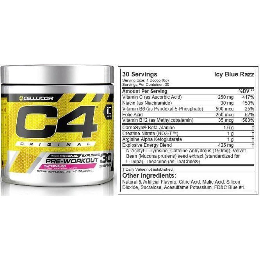 Предтренировочный комплекс Cellucor INT C4 Watermelon 190 г - фото 2