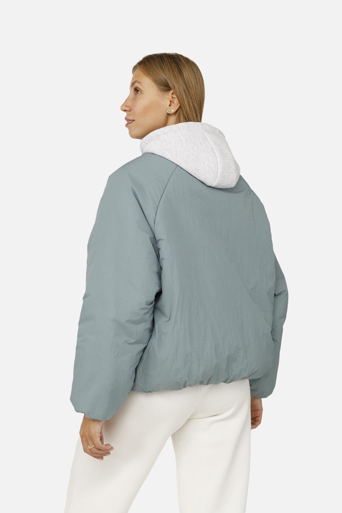 Бомбер женский ЦБ-00258685 р. 42 Мятный (28422063) - фото 5