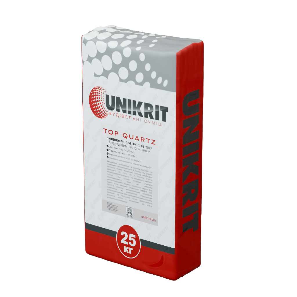 Сухий зміцнювач для бетону топінг Unikrit Top Quartz