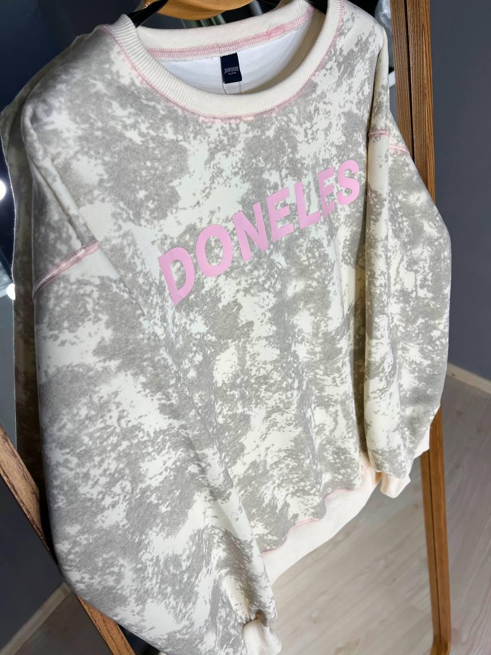 Свитшот женский JOY ONE 1732 DONELES удлиненный вареный тай-дай OS Молочный (3302) - фото 7 Свитшот женский JOY ONE 1732 DONELES удлиненный вареный тай-дай OS Молочный (3302) - фото 7