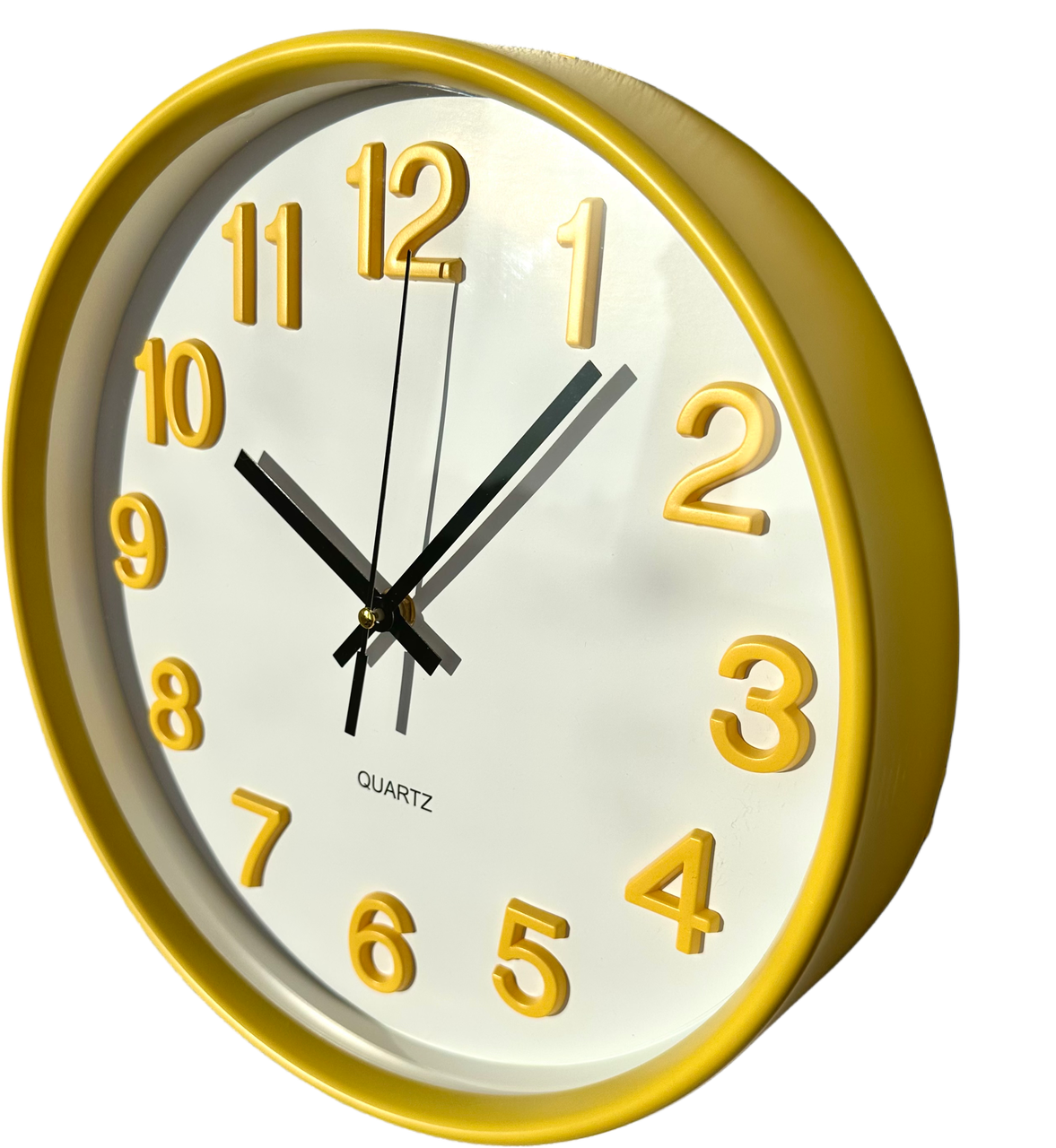 Годинник настінний безшумний Quartz OH-252-Yellow 30 см Жовтий (2764165234)