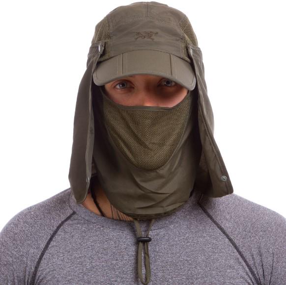 Кепка з захистом шиї від сонця SP-Sport ARCTERYX TY-1625 Оливковий (AN008507)