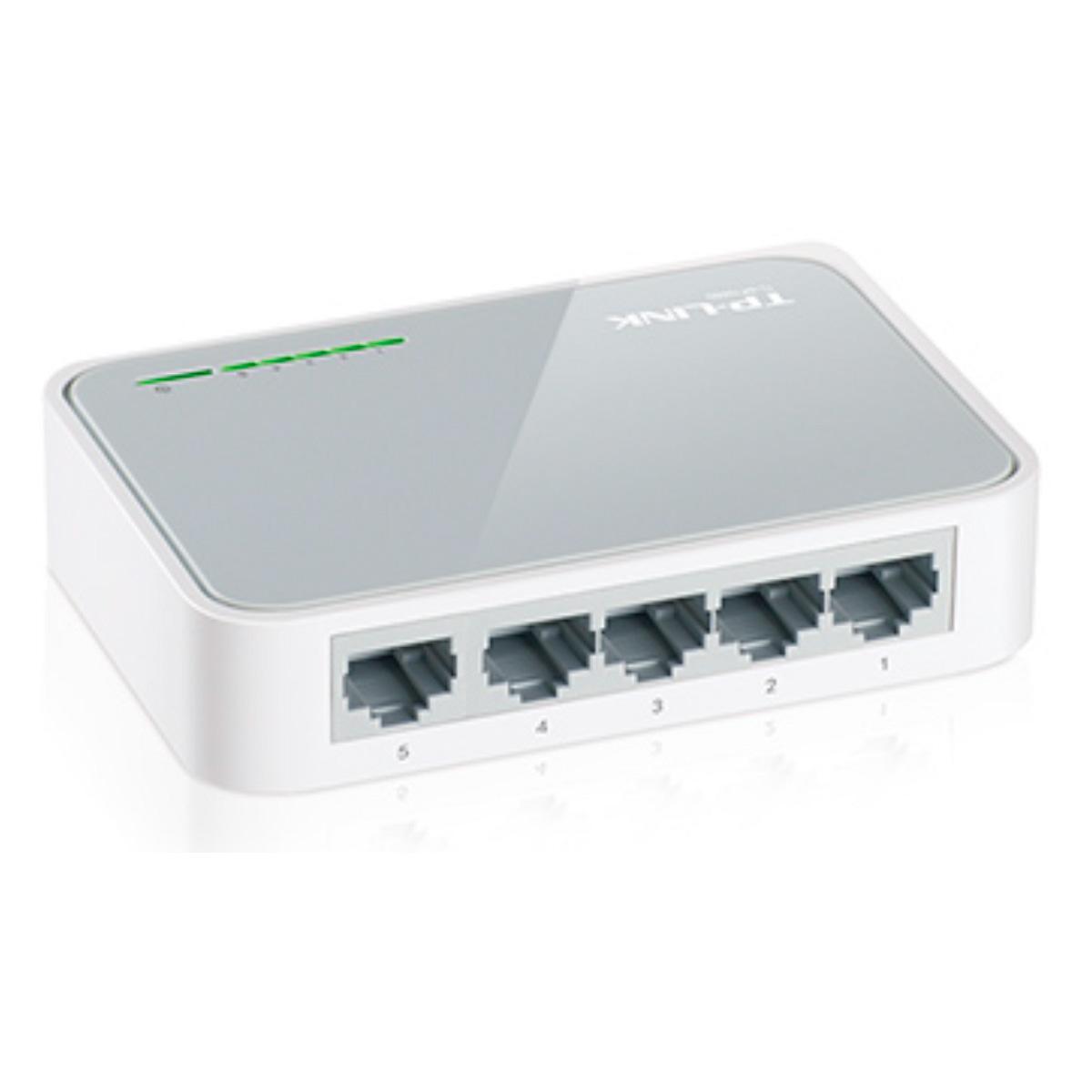 Комутатор Desktop Switch TP-Link TL-SF1005D 5 портів 10/100 Мбіт/с Fast Ethernet White (150112) - фото 2