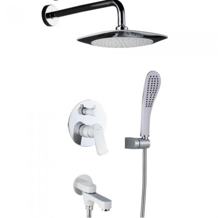 Душевой комплект Gappo Noar G7148-8 скрытого монтажа Белый/Хром (34979) Душевой комплект Gappo Noar G7148-8 скрытого монтажа Белый/Хром (34979)