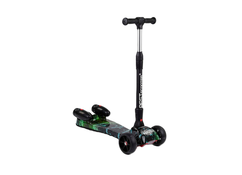 Самокат Best Scooter MAXI 65628/4 с парогенератором/музыкой/пластмассовый/колеса PU 120х40 мм (25248026)