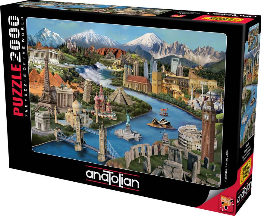 Пазл Anatolian Популярные достопримечательности 2000 эл.