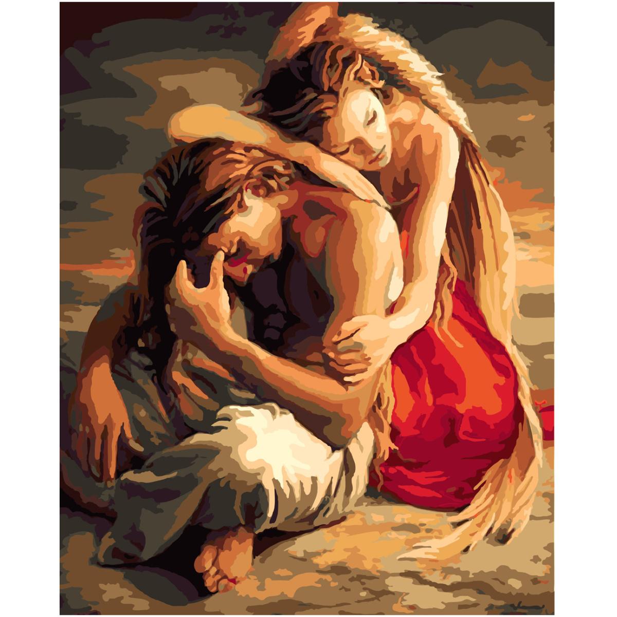 Картина по номерам Strateg Ангел телохранитель 40x50 см (SY6600)