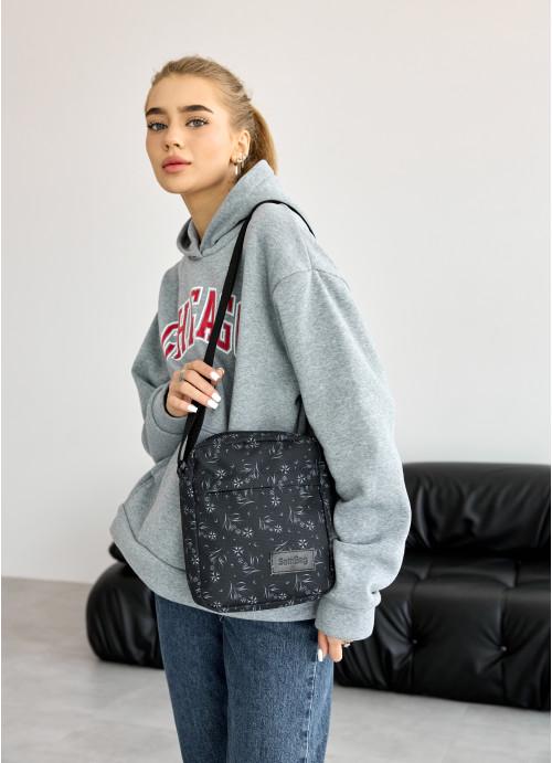 Женская сумка-мессенджер Sambag через плечо Черный (908019723)