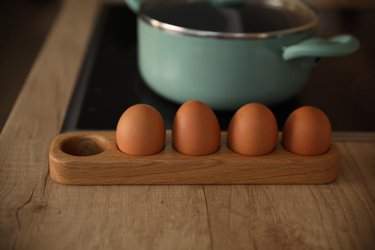 Подставка-рамка деревянная из ясеня на 5 яиц 26х6х2,5 см (WDE-16,1) - фото 3 Подставка-рамка деревянная из ясеня на 5 яиц 26х6х2,5 см (WDE-16,1) - фото 3