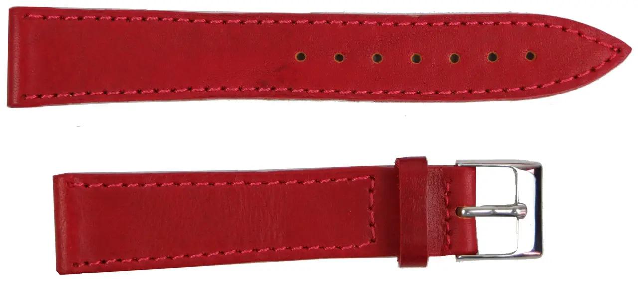 Ремінь для годинника Mykhail Ikhtyar 18 мм Червоний (S709-18S red)