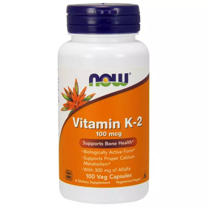 Вітамін Now Foods К2 100 мкг 100 вегетаріанських капсул (NF0990)