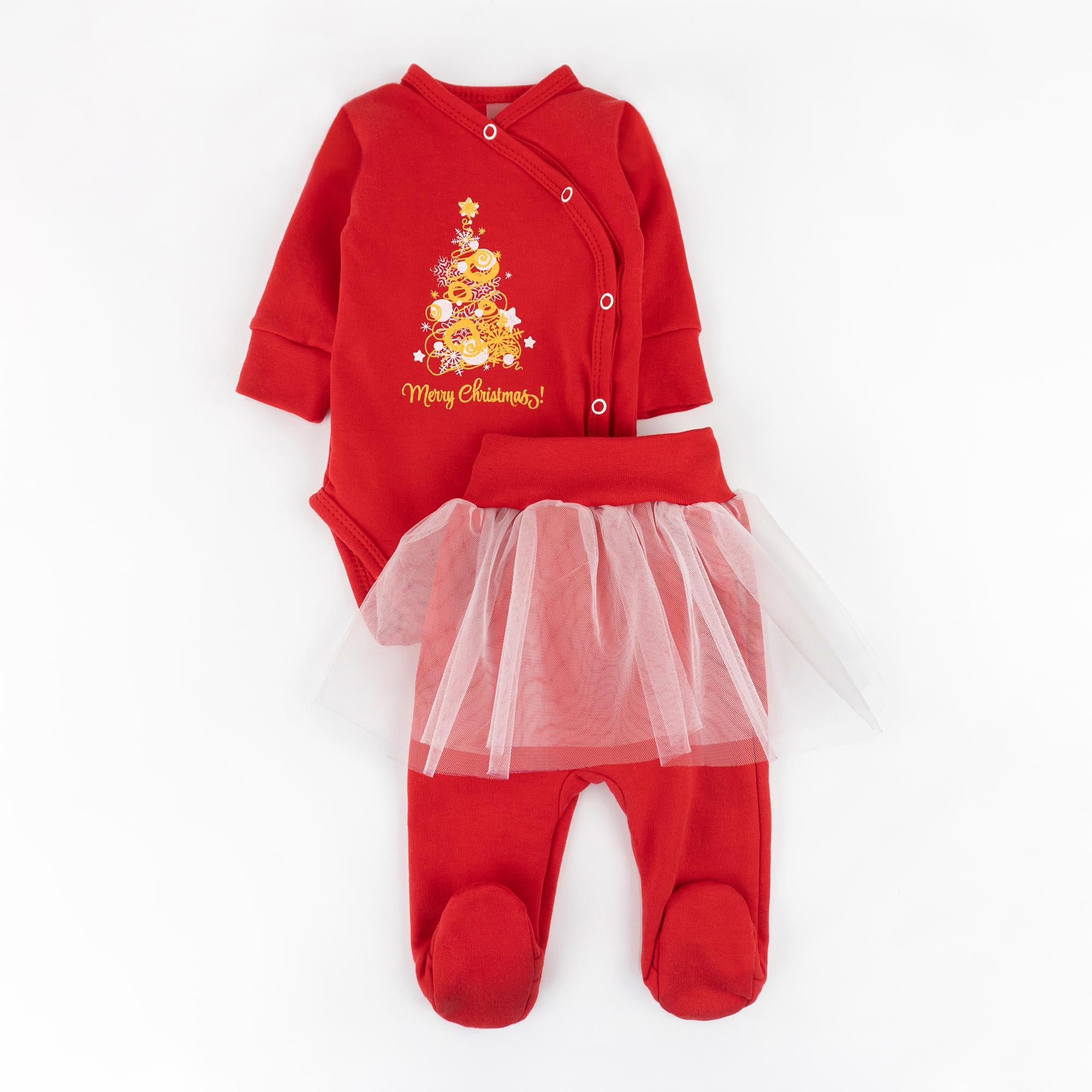 Комплект для девочки Dexter's Merry Christmas gold d345мр-кр-нгтг боди/ползунки 56 см Красный (23241349)
