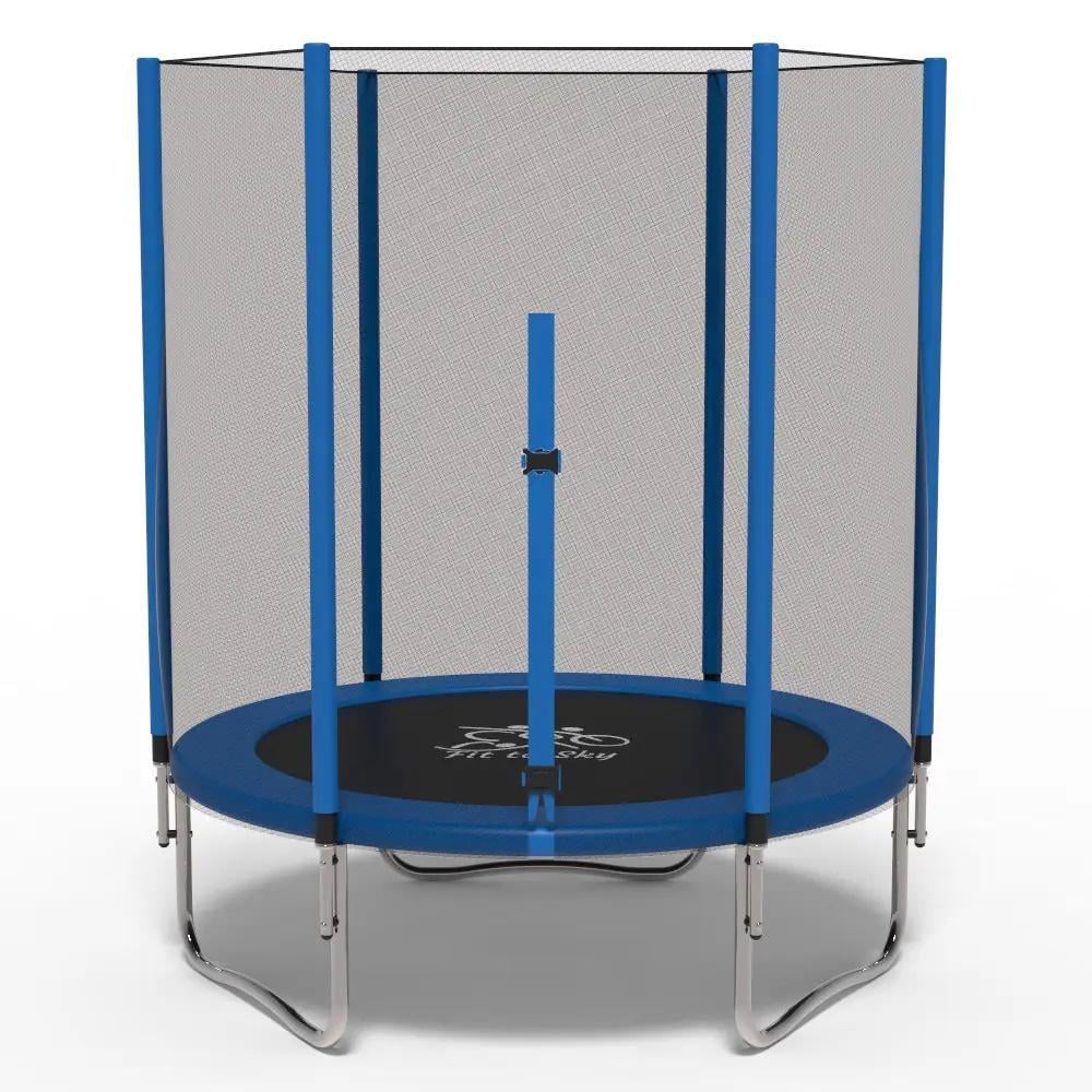 Батут FitToSky 140 см с сеткой Синий (10102)