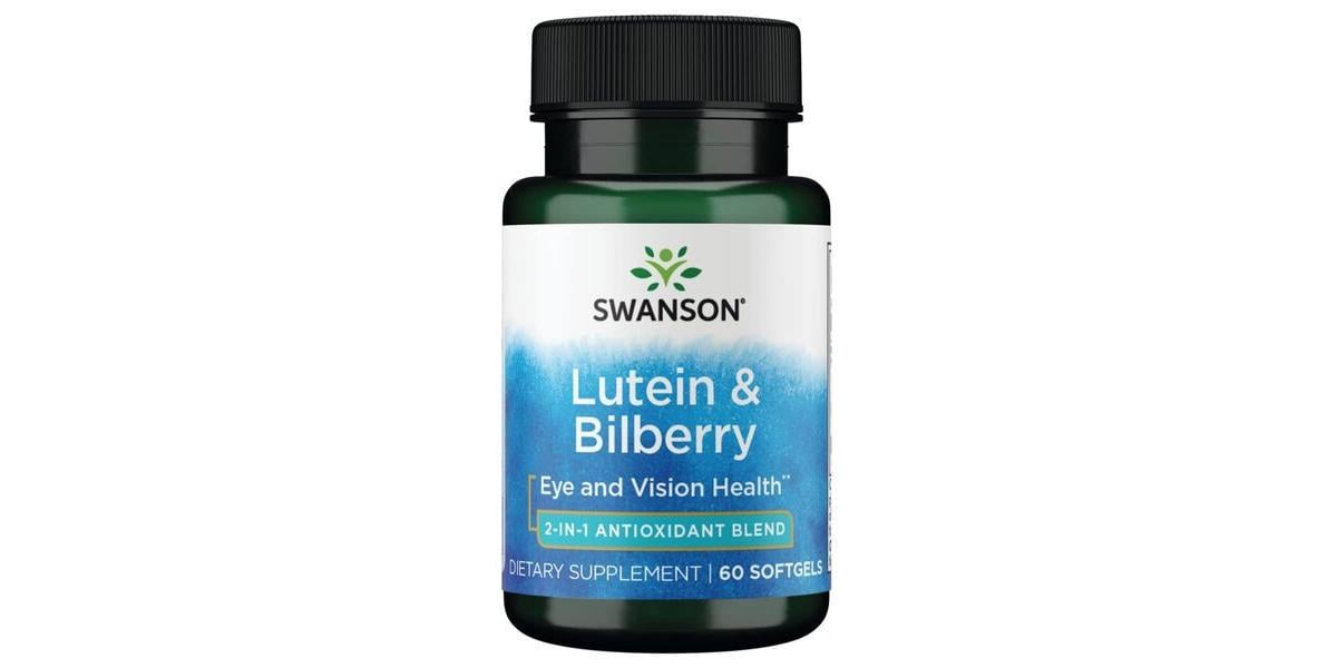 Лютеїн та чорниця Swanson Lutein Bilberry 60 кап. Лютеїн та чорниця Swanson Lutein Bilberry 60 кап.
