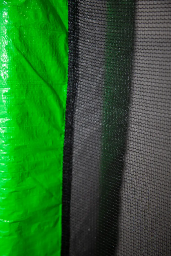 Батут посилений FitToSky з сіткою 140х165 см Зелений (10153) - фото 4