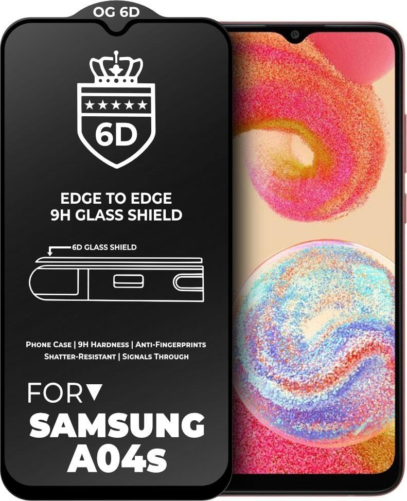 Защитное стекло 6D для Samsung A04s противоударное
