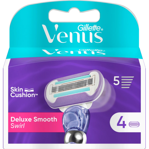 Картриджі для гоління GILLETTE Venus Swirl Deluxe Smooth 4 шт. (596734)