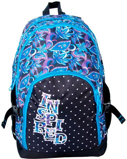 Рюкзак с узорами Paso 14-1208B 33L Разноцветный