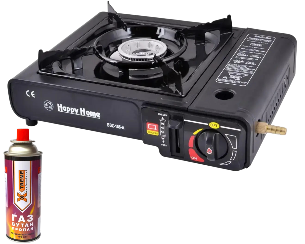 Газовая туристическая плита Happy home в кейсе с газовым баллоном 1 шт. (29621387) Газовая туристическая плита Happy home в кейсе с газовым баллоном 1 шт. (29621387)