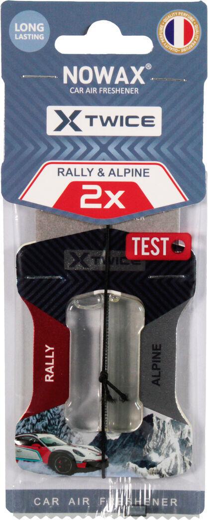 Ароматизатор для авто Nowax X Twice Alpine & Rally на зеркало жидкий 5 мл (0312745)