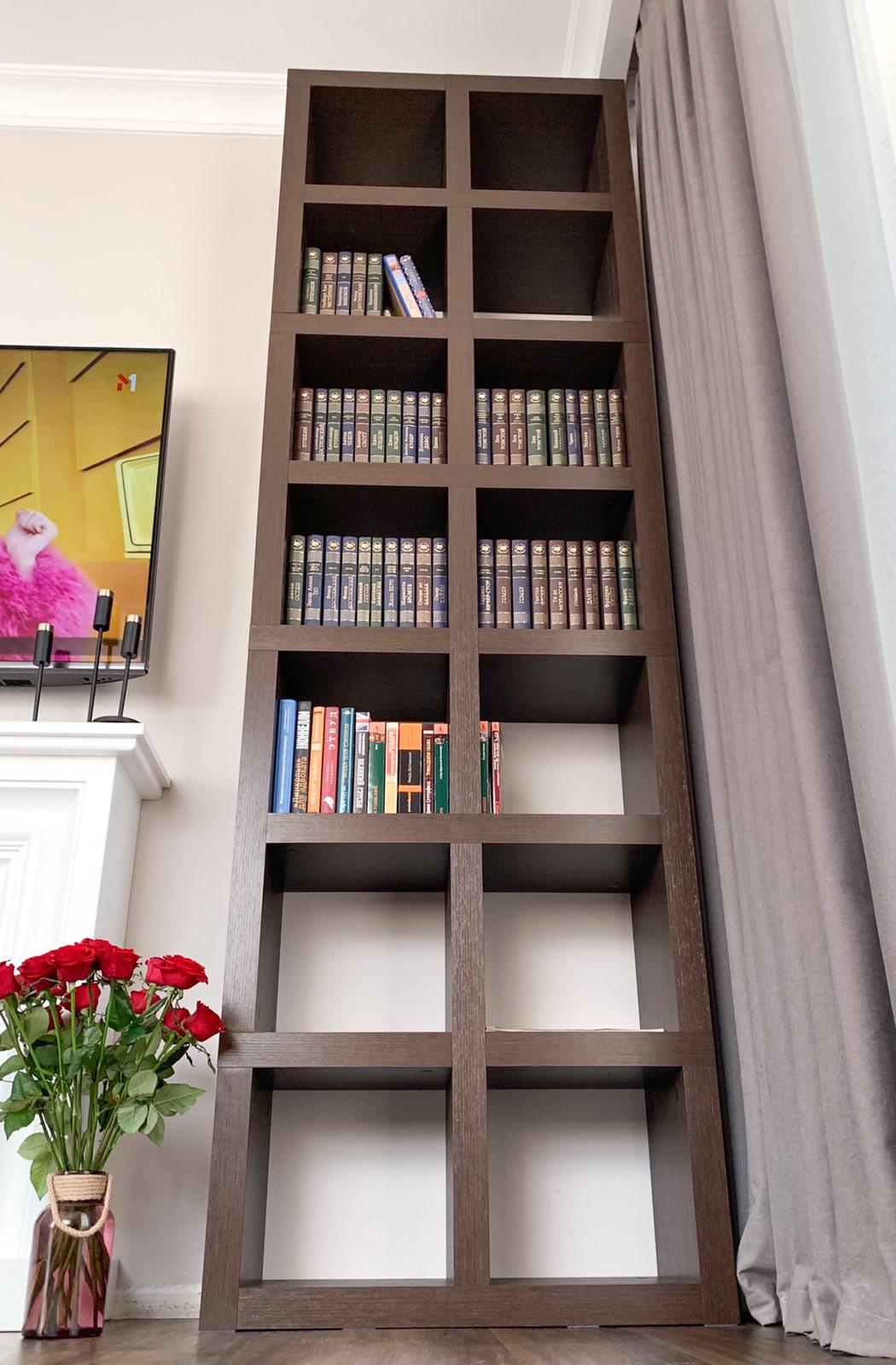 Шафа в дитячу кімнату Inteo Кубус 2х7 2430х730х290 мм товщина корпусу 50 мм 3Д Венге