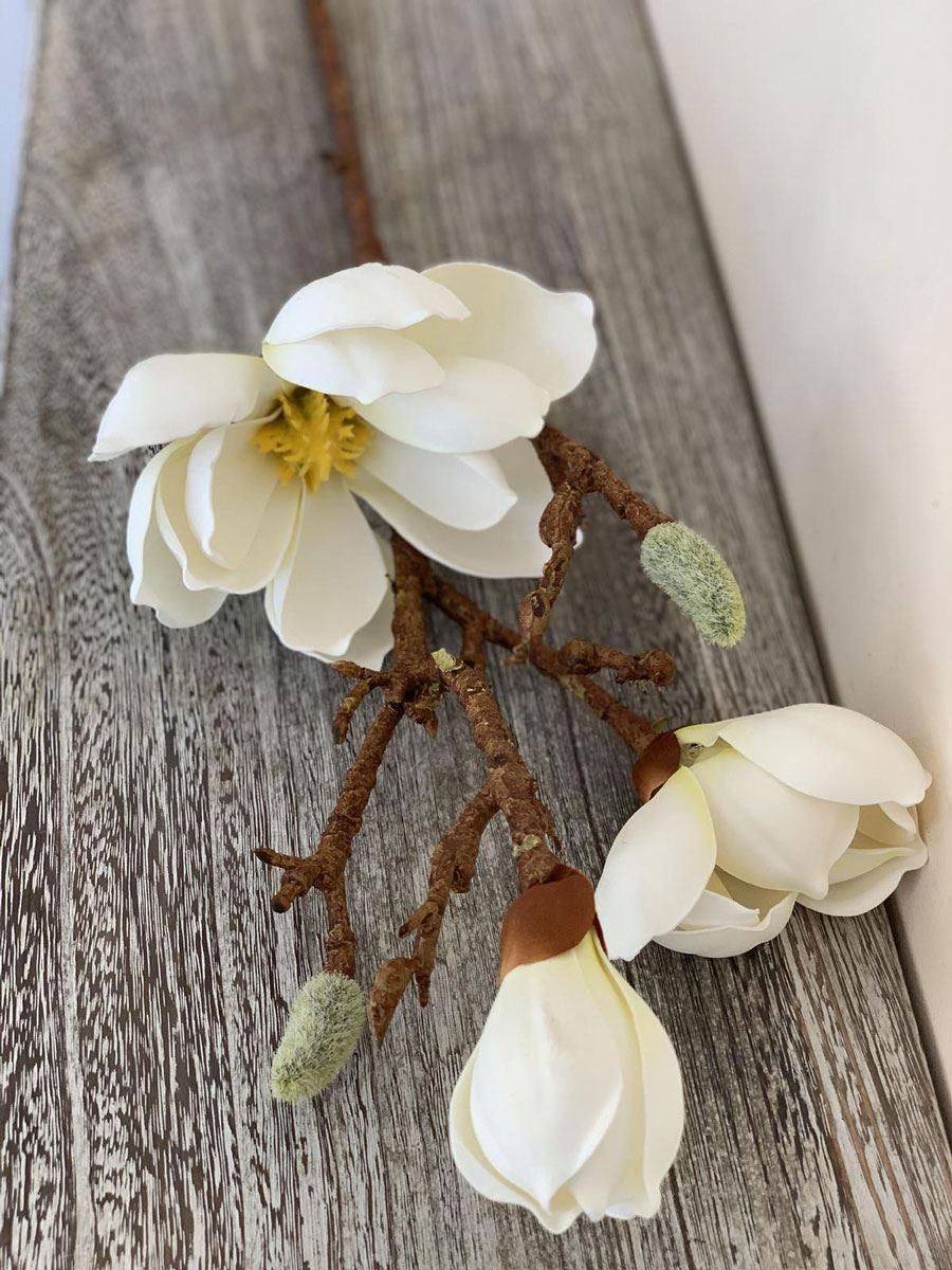 Искусственная магнолия древовидная Indigo Lux 72 см Белый (135-1) - фото 3