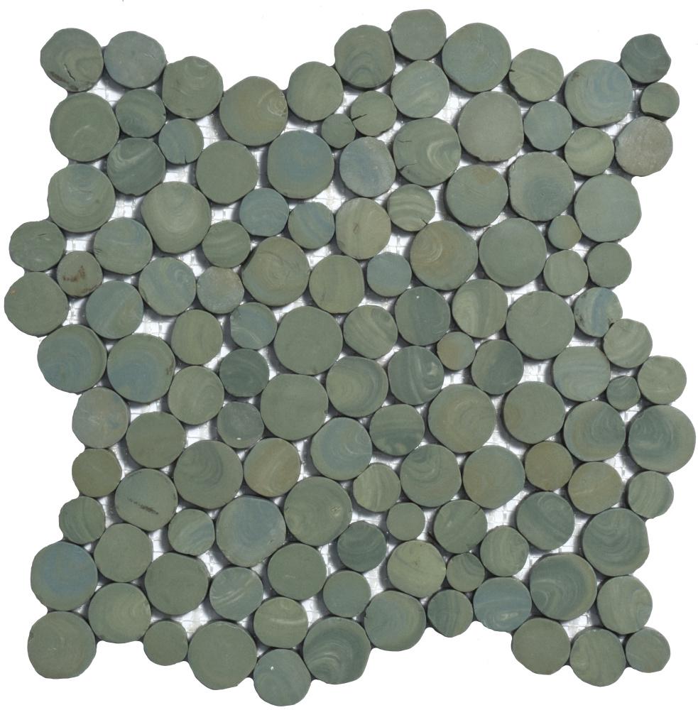 Мозаїка з керамограніту Kotto Ceramica MI7 14300703C Terra Verde 300x300x10 мм круг d 14-30 мм (002829)