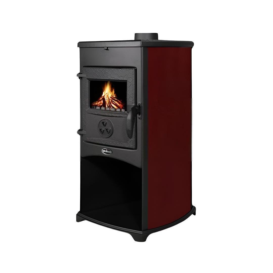 Піч чавунна Tim Sistem NORA на дровах червона Піч чавунна Tim Sistem NORA на дровах червона