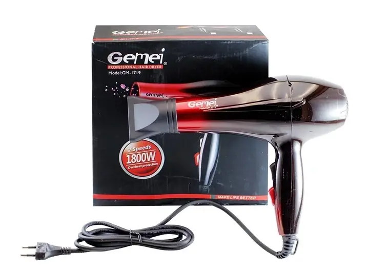 Фен для укладки и сушки волос (GM-1719) - фото 4 Фен для укладки и сушки волос (GM-1719) - фото 4