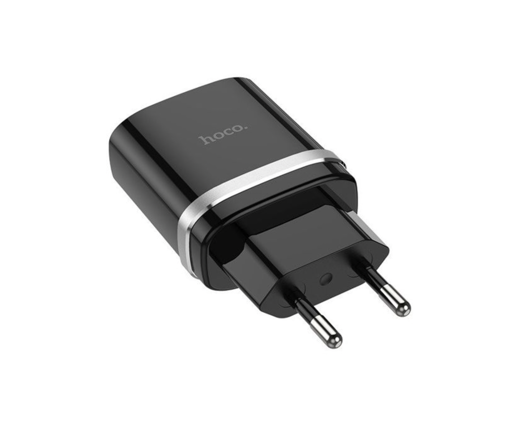 Пристрій мережевий зарядний Hoco C12Q Smart QC3.0 1 USB/3A з кабелем для заряджання USB/MicroUSB Чорний - фото 5