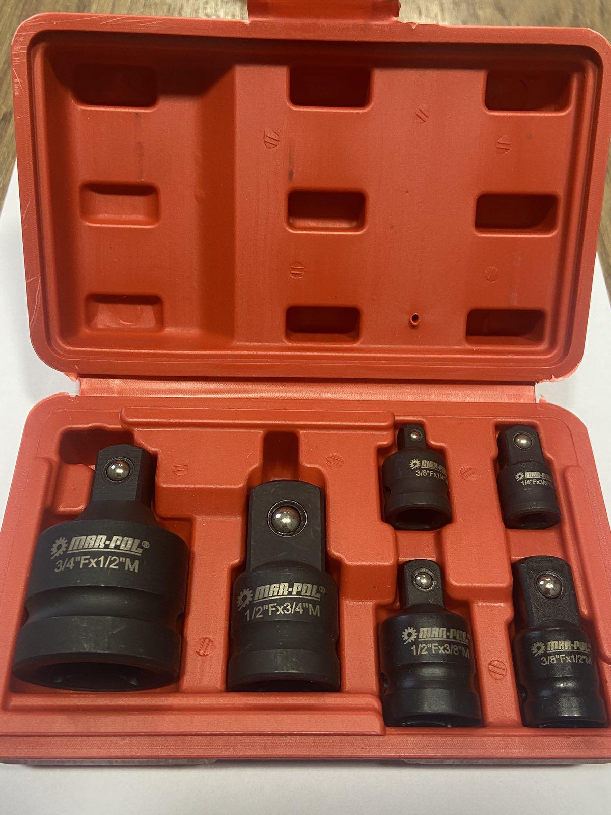 Перехідники для торцевих головок Mar-Pol M58576 6 шт. (12063484) - фото 5 Перехідники для торцевих головок Mar-Pol M58576 6 шт. (12063484) - фото 5