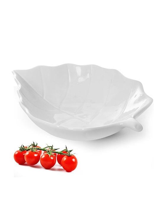 Страва порцелянова Лист 10" 25,5 см Білий (MC2638-10)