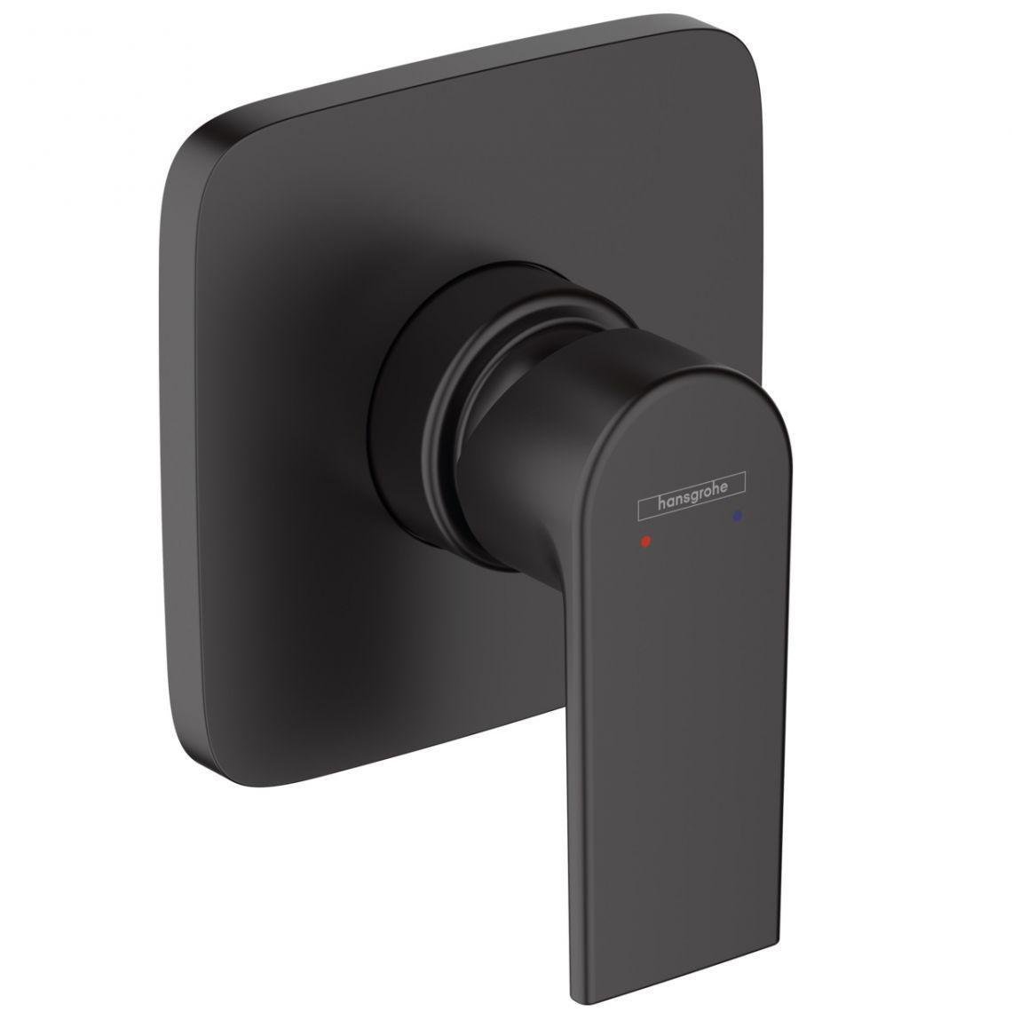 Змішувач для душу прихованого монтажу Hansgrohe Vernis Shape 117x117 мм Чорний матовий (71658670)