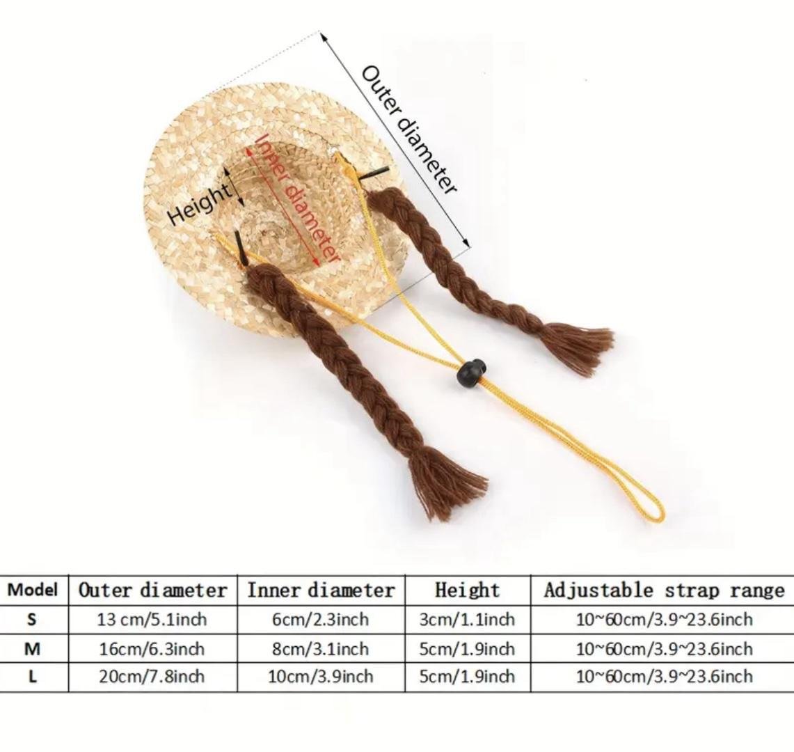 Шляпа для собак и кошек Smile соломенная S (5465465) - фото 5 Шляпа для собак и кошек Smile соломенная S (5465465) - фото 5