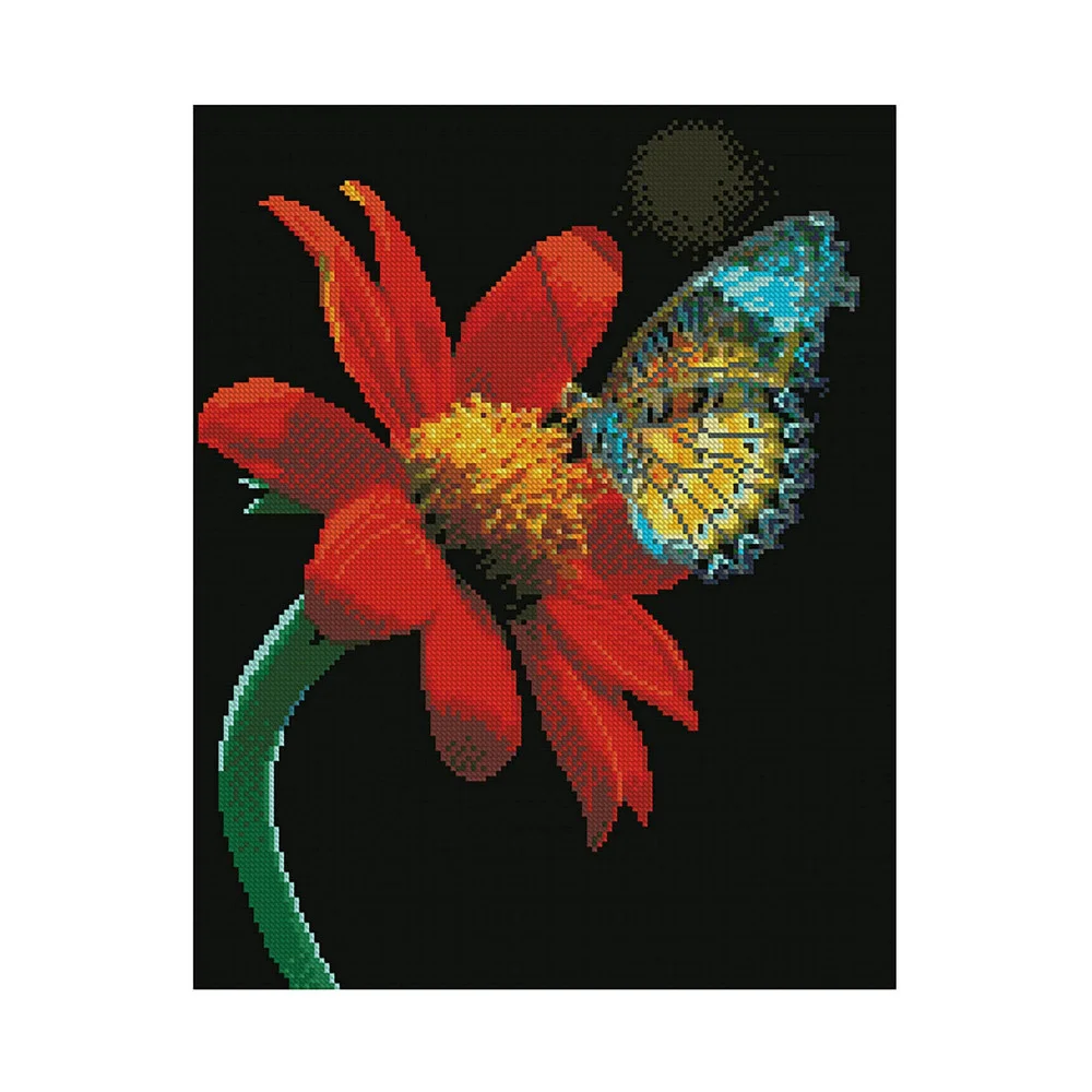 Алмазная мозаика Strateg Бабочки Изысканность природы 40х50 см холст на подрамнике (FA11521-mt)