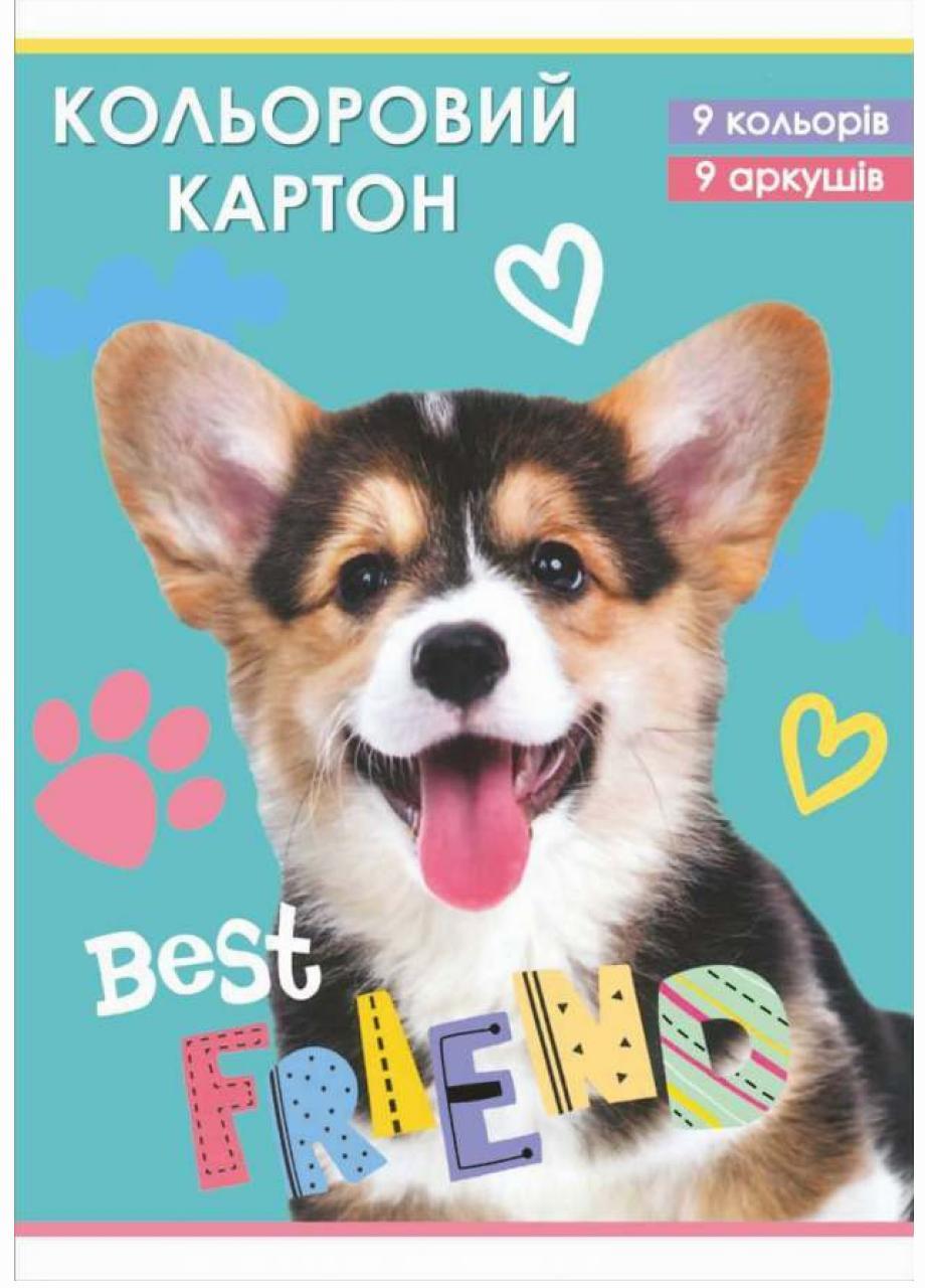 Картон кольоровий Руслан А-4 9 арк. Золото/Срібло (RLN10197)