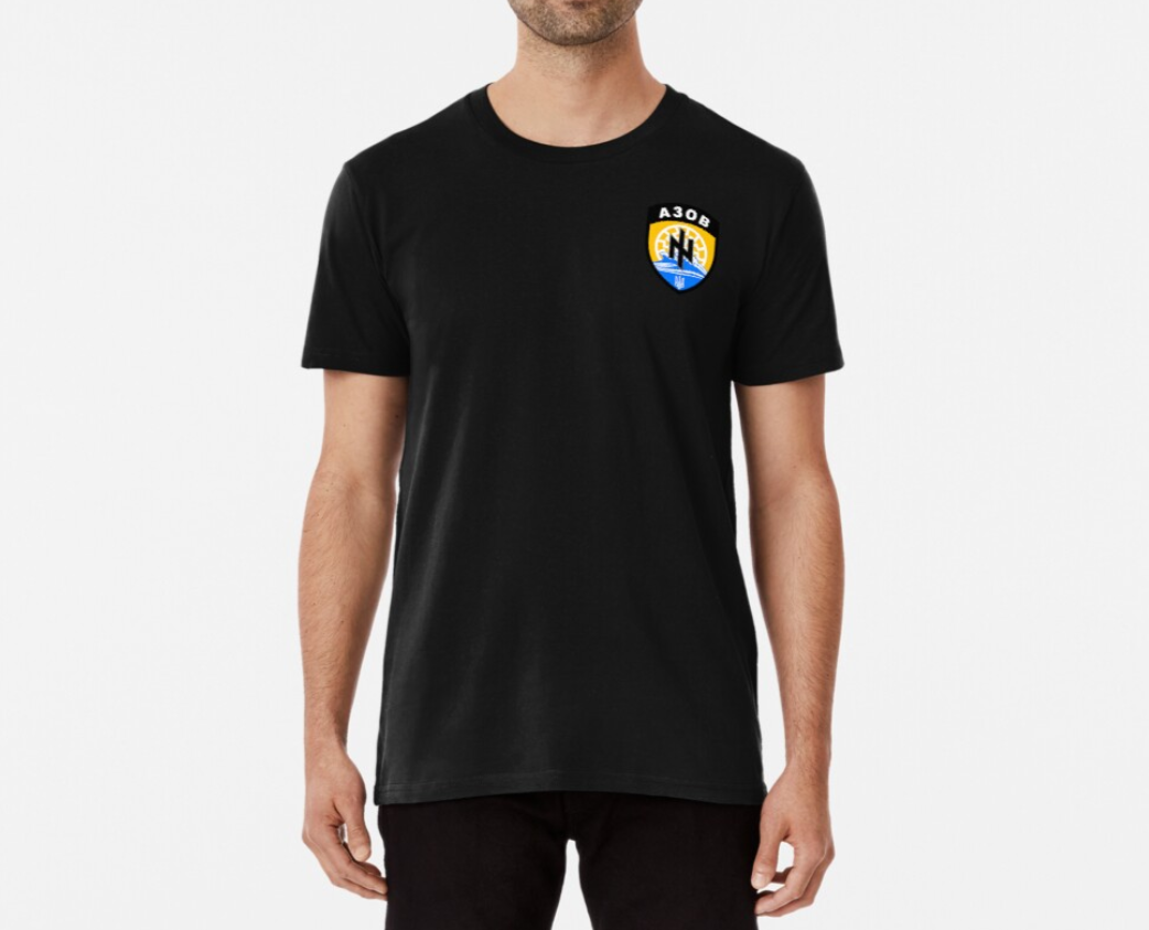 Футболка чоловіча патріотична Stedman з принтом "Азов" 2 S Чорний (УКР263.1-1666445850)