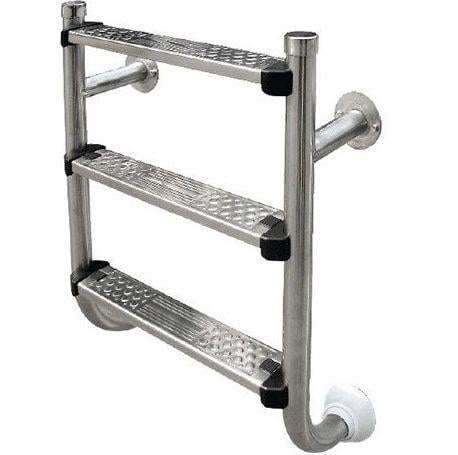 Лестница нижняя часть Emaux 3 ступеньки AISI304 фланцевая (BHL315-SR)