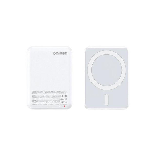 Павербанк Remax RPP-509 5000 mAh 15W MagSafe 20W PD USB-C QC White (epic1096) - фото 1