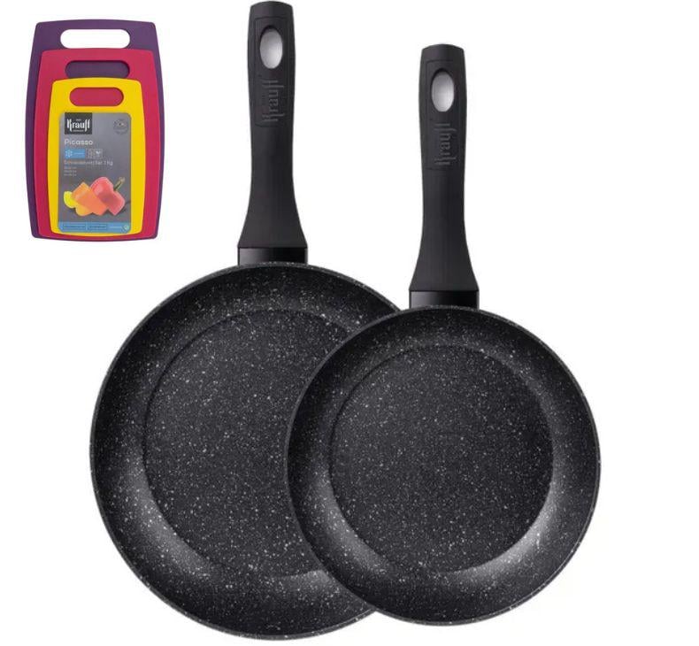 Набор сковородок Krauff Prime Chef 24/28 см с кухонными досками (55-333-517)