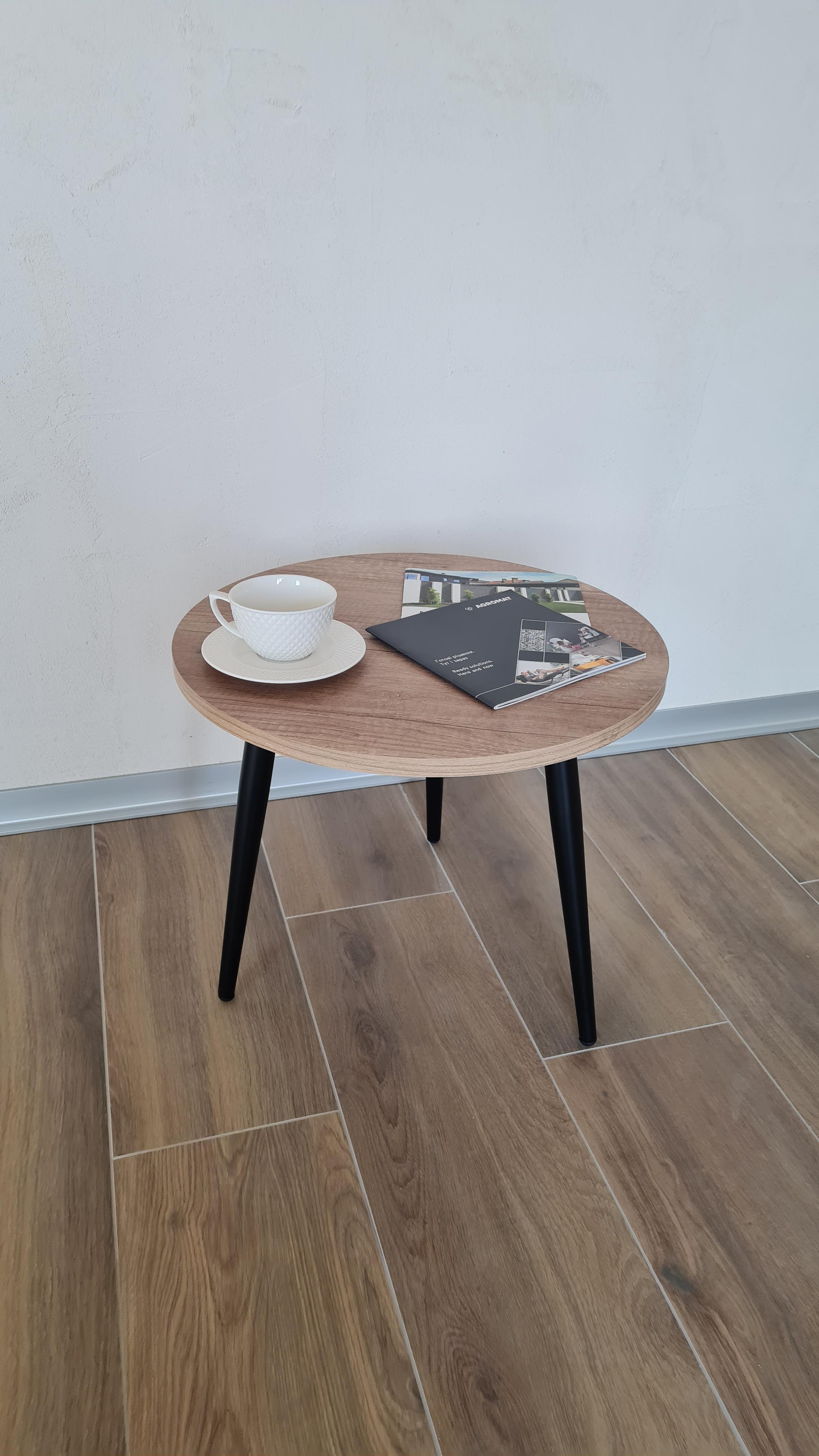 Журнальний столик Olar Round 600х430 мм Дуб Натуральний (51113) - фото 2