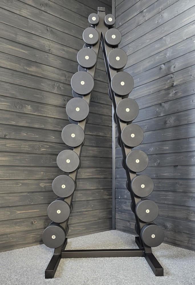 Ряд гантельный RN-Sport 1-10 кг со стойкой Black (2522948933_rn-spo_2) - фото 6 Ряд гантельный RN-Sport 1-10 кг со стойкой Black (2522948933_rn-spo_2) - фото 6