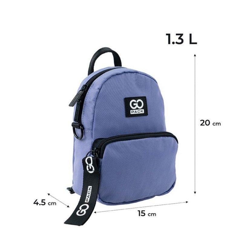 Рюкзак-сумка GoPack Teens 20x15x4,5 см Фиолетовый (GO24-181XXS-3) - фото 6