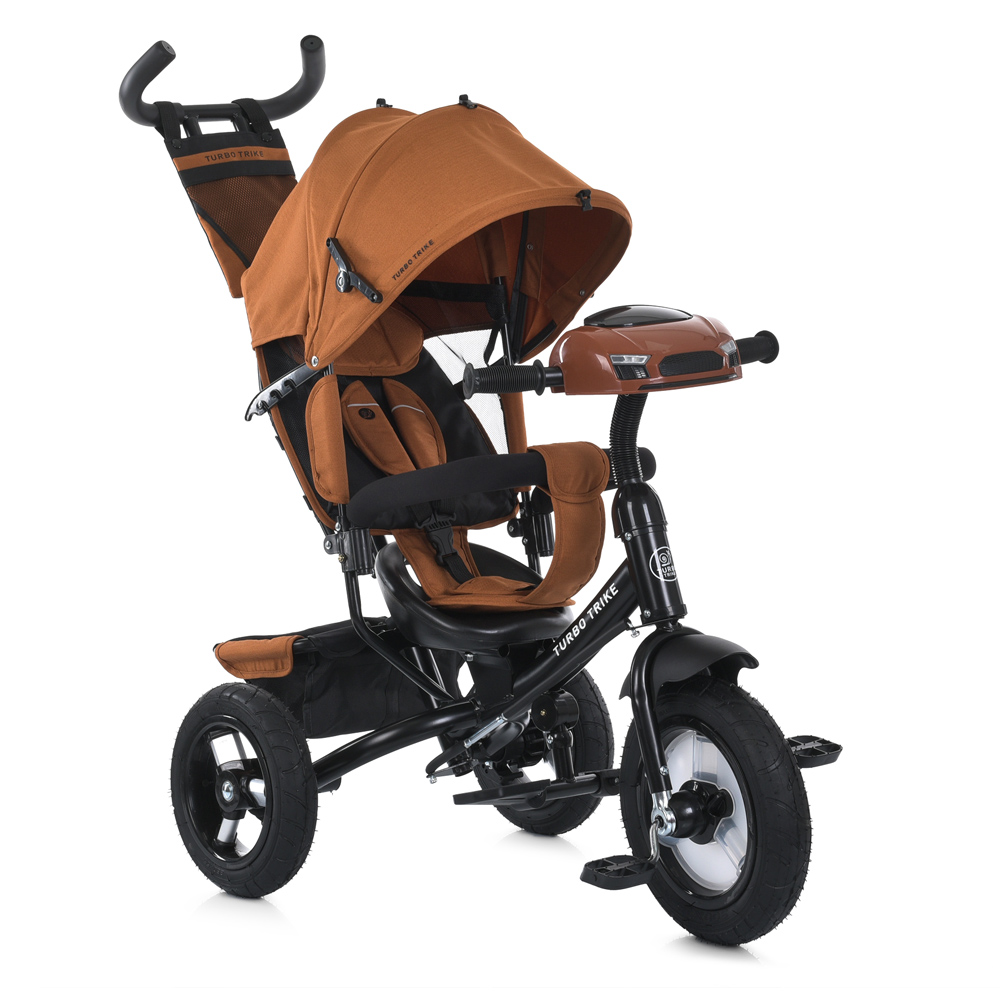 Велосипед трехколесный Turbo Trike MT 1006-11 с родительской ручкой Оранжевый