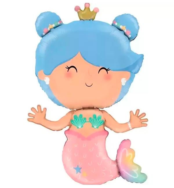 Воздушный шар Русалочка 105x64 см (13533296)