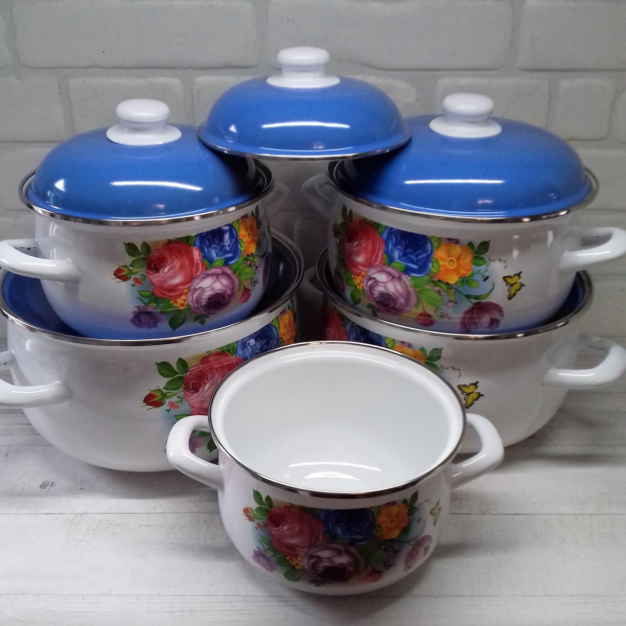 Набір емальованого посуду 10 пр. (68123-Нов) - фото 3 Набір емальованого посуду 10 пр. (68123-Нов) - фото 3