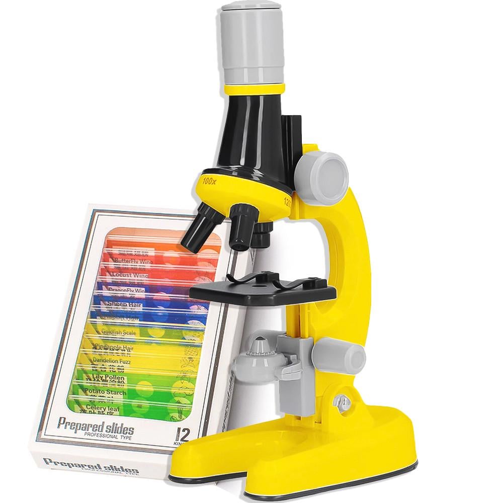 Микроскоп детский OEM 1012A-1/биологические микропрепараты Оранжевый