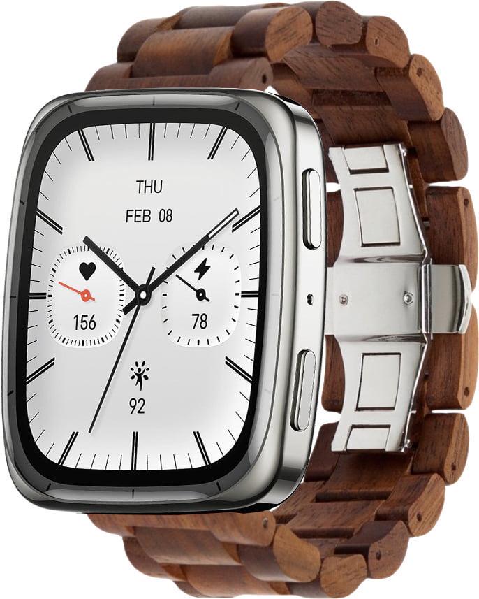 Ремешок деревянный WoodLock для Amazfit Active 2 Square Brown (42147-30)