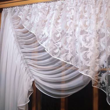 Занавеска готовая занавеска Камелия левая вензель Белый - фото 2 Занавеска готовая занавеска Камелия левая вензель Белый - фото 2